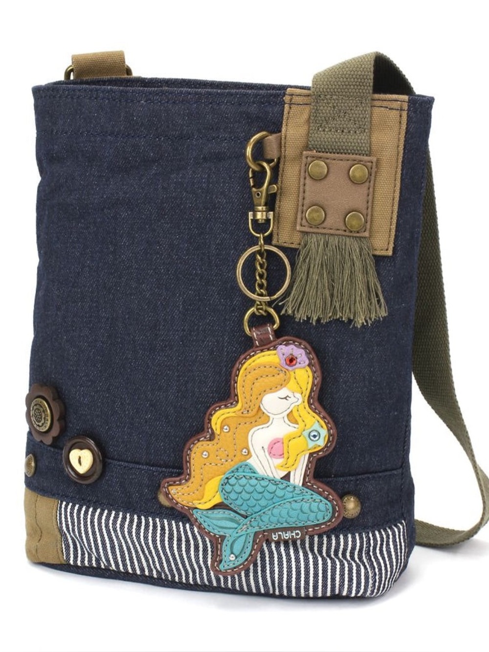 Chaka Patchwork Crossbody - Mermaid A - Denim